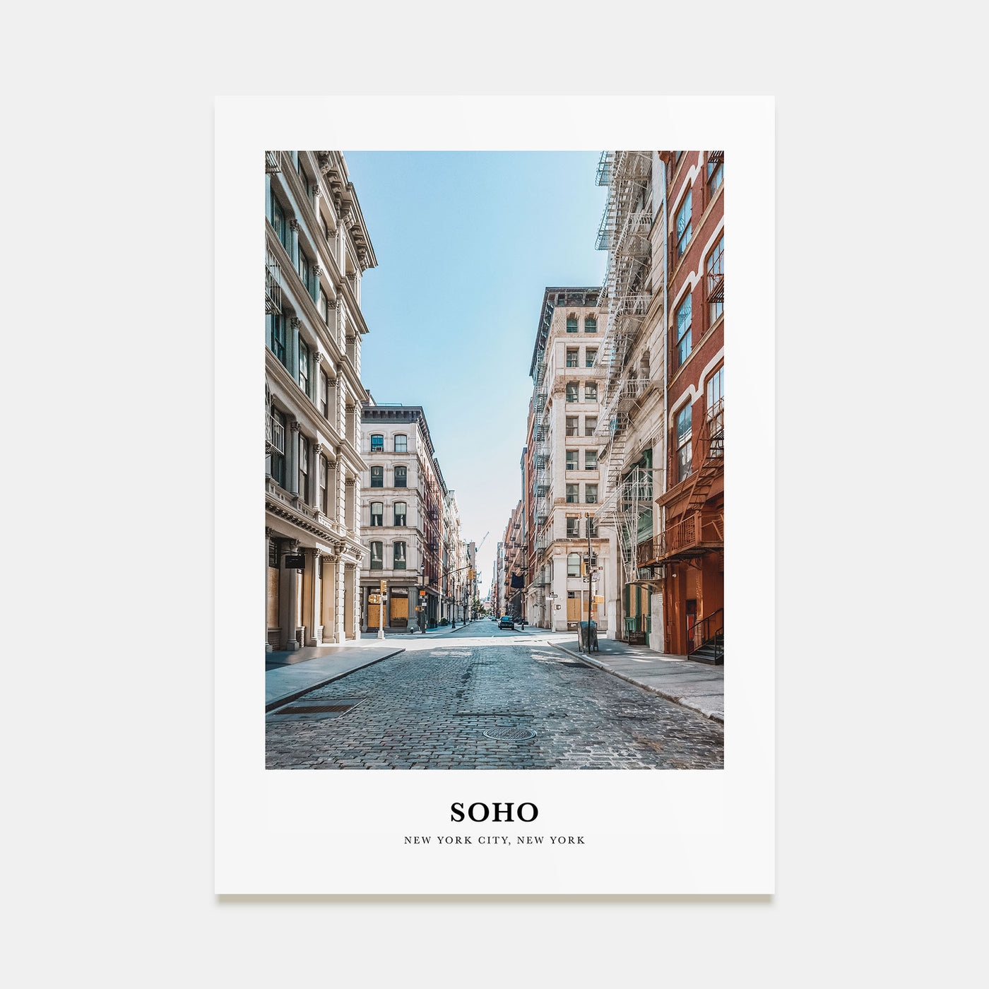 SoHo, New York City Portrait Color Poster
