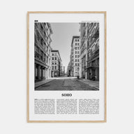 SoHo, New York City Travel B&W No 2 Poster