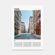 SoHo, New York City Travel Color Poster