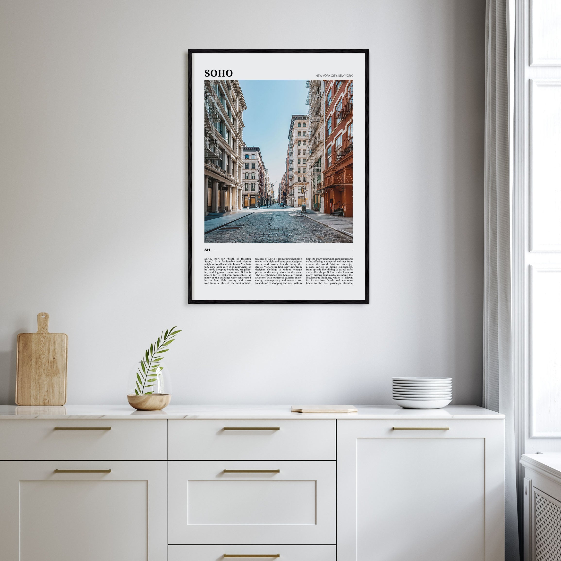 SoHo, New York City Travel Color Poster