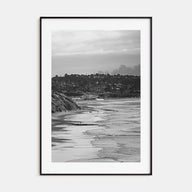 Solana Beach Photo B&W Poster