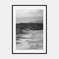 Solana Beach Photo B&W Poster