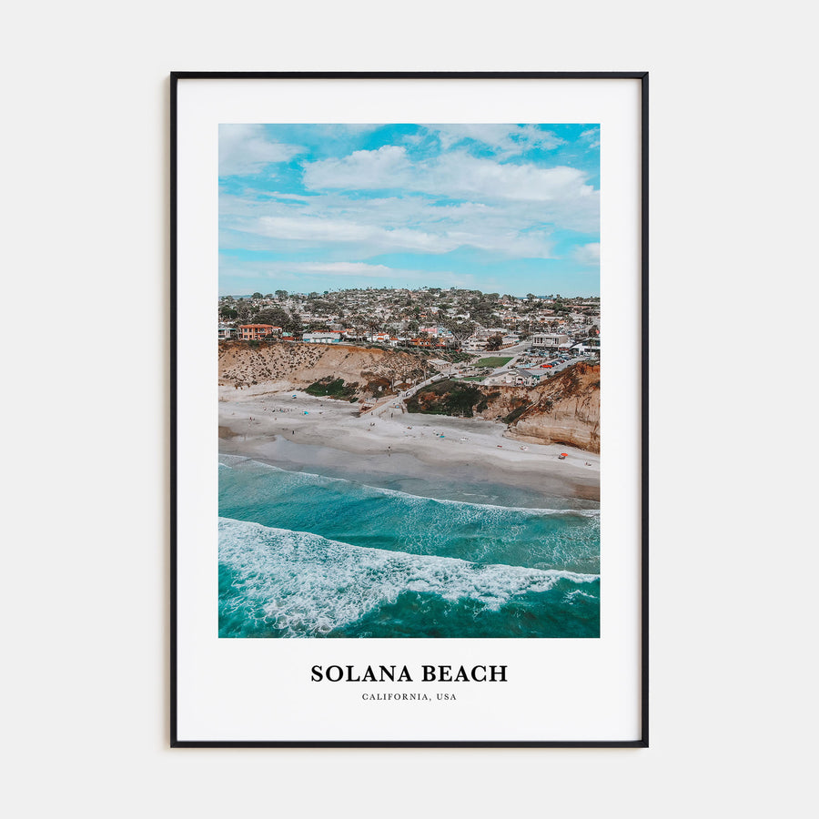 Solana Beach Portrait Color Poster