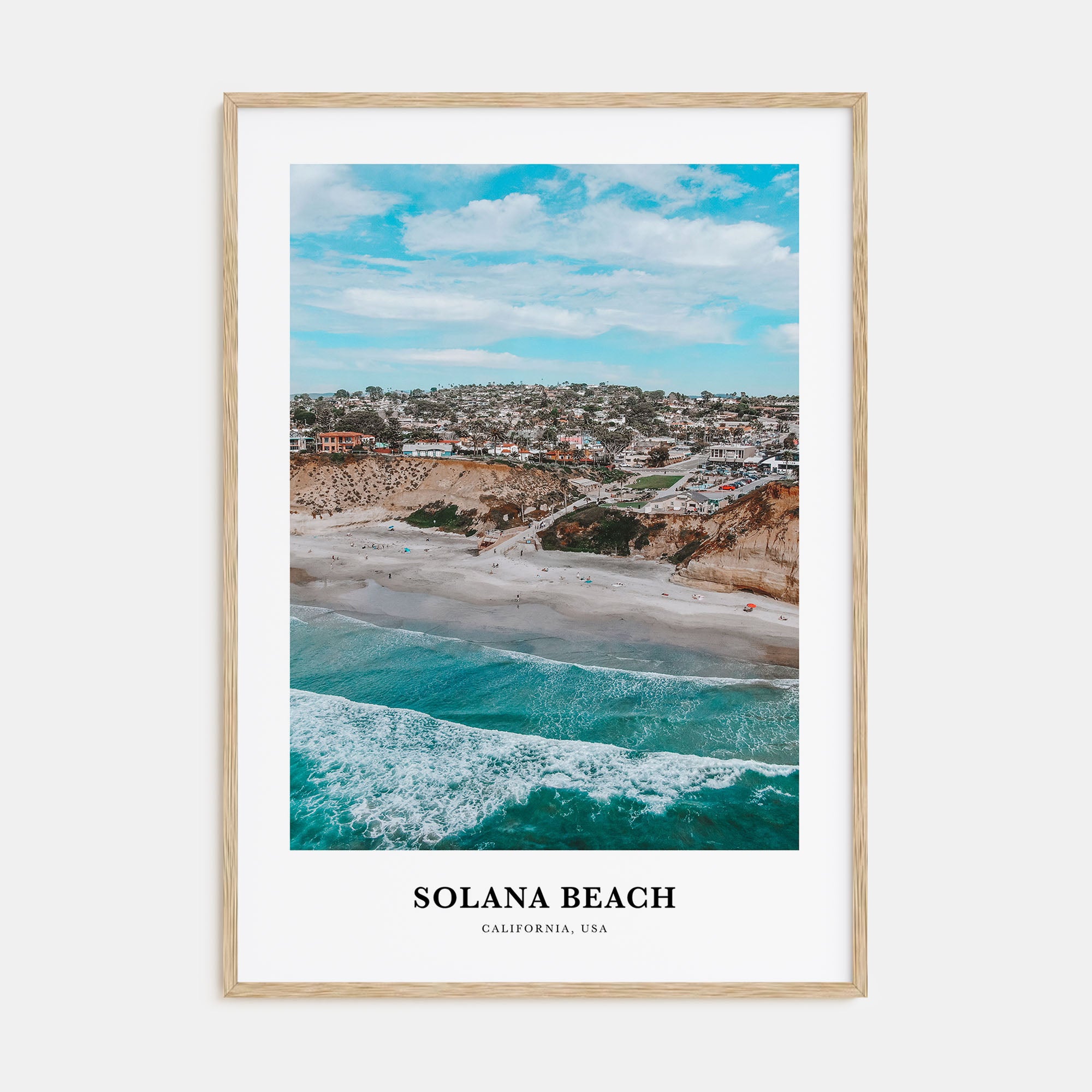 Solana Beach Portrait Color Poster