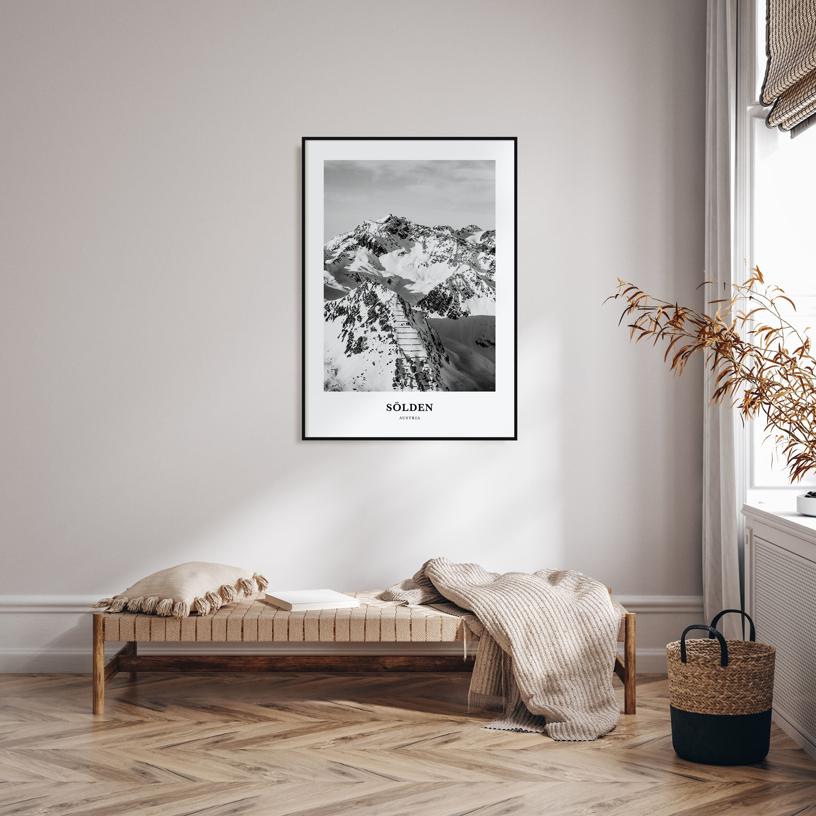 Sölden Portrait B&W Poster