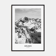 Sölden Portrait B&W Poster
