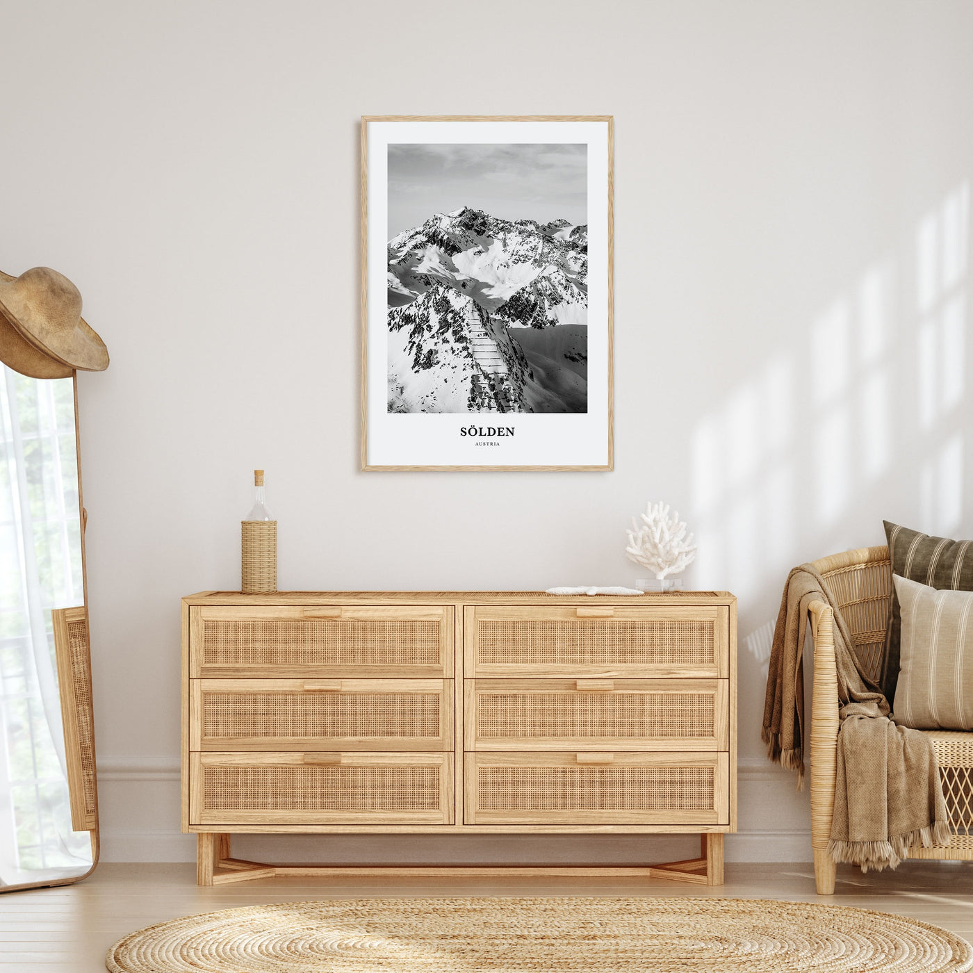 Sölden Portrait B&W Poster