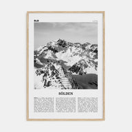 Sölden Travel B&W Poster