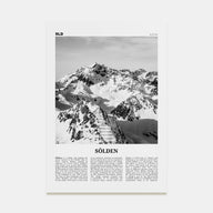 Sölden Travel B&W Poster