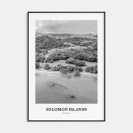 Solomon Islands Portrait B&W Poster