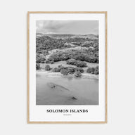 Solomon Islands Portrait B&W Poster