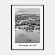 Solomon Islands Portrait B&W Poster