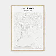 Solvang Map Portrait Poster