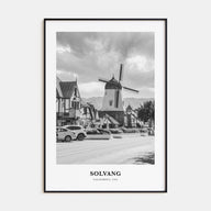 Solvang Portrait B&W Poster