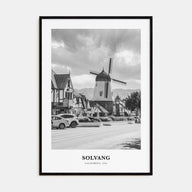 Solvang Portrait B&W Poster