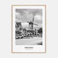 Solvang Portrait B&W Poster