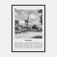 Solvang Travel B&W Poster