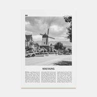 Solvang Travel B&W Poster