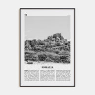 Somalia Travel B&W Poster
