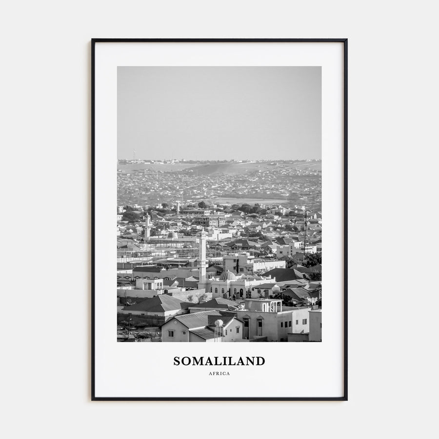 Somaliland Portrait B&W Poster