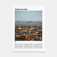 Somaliland Travel Color Poster