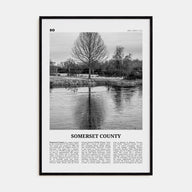 Somerset County Travel B&W Poster