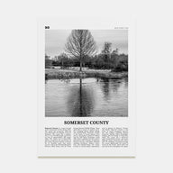 Somerset County Travel B&W Poster