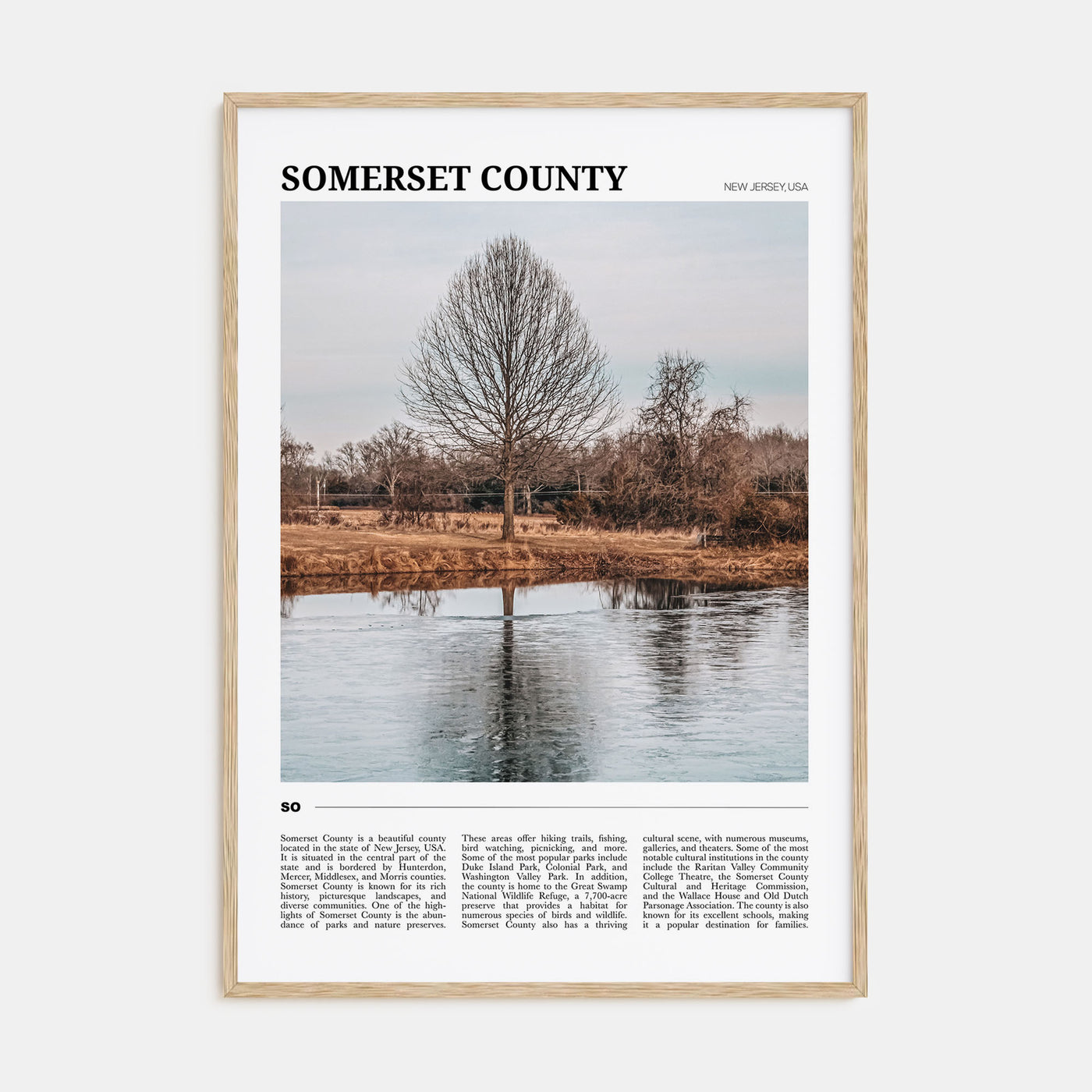Somerset County Travel Color Poster