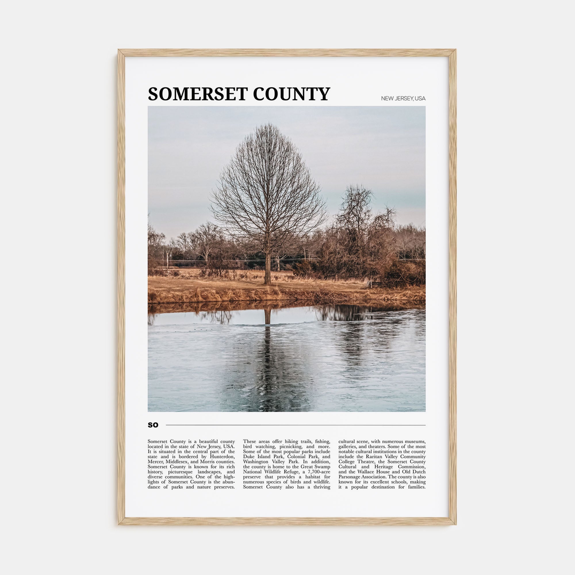 Somerset County Travel Color Poster