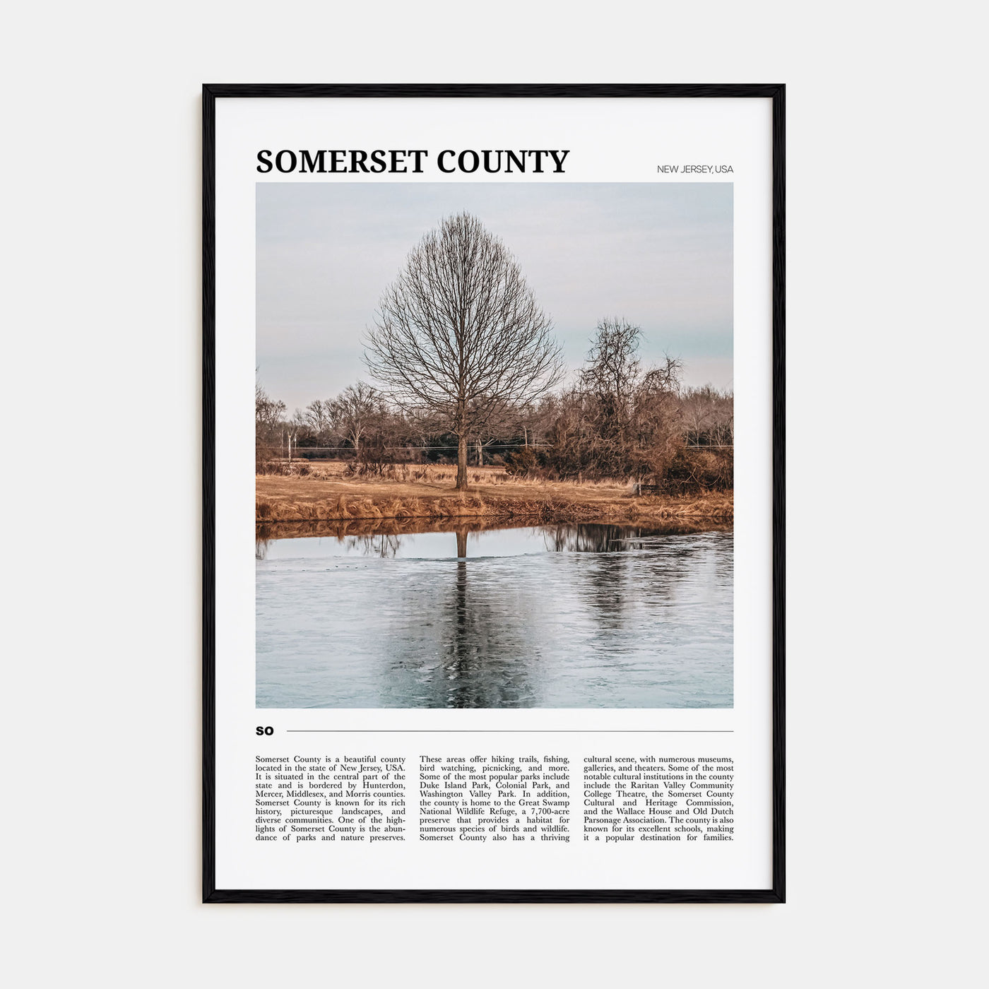 Somerset County Travel Color Poster