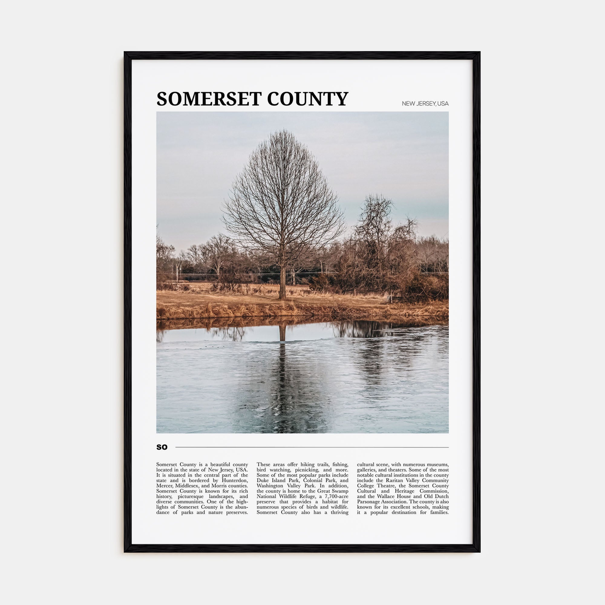Somerset County Travel Color Poster