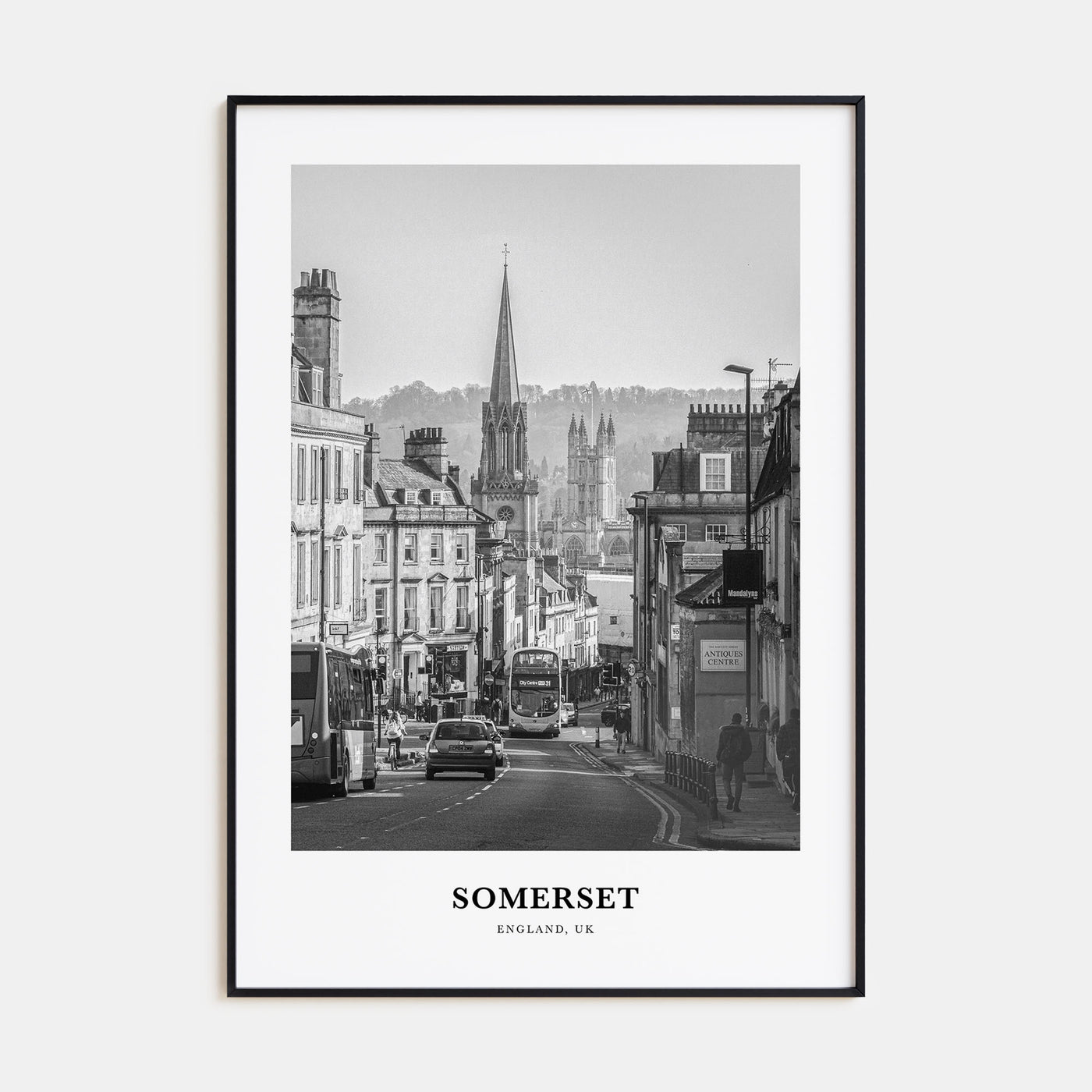 Somerset Portrait B&W Poster