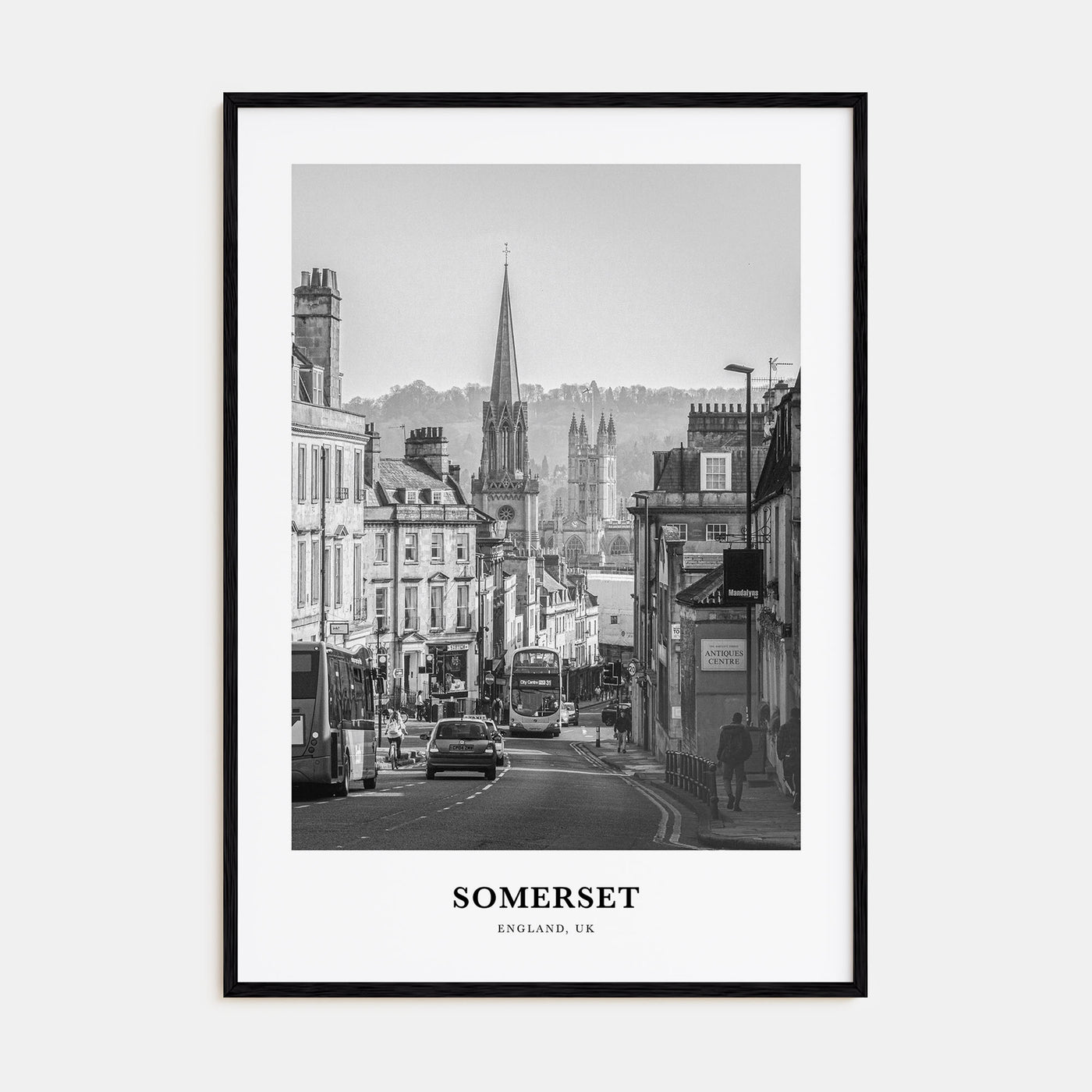 Somerset Portrait B&W Poster