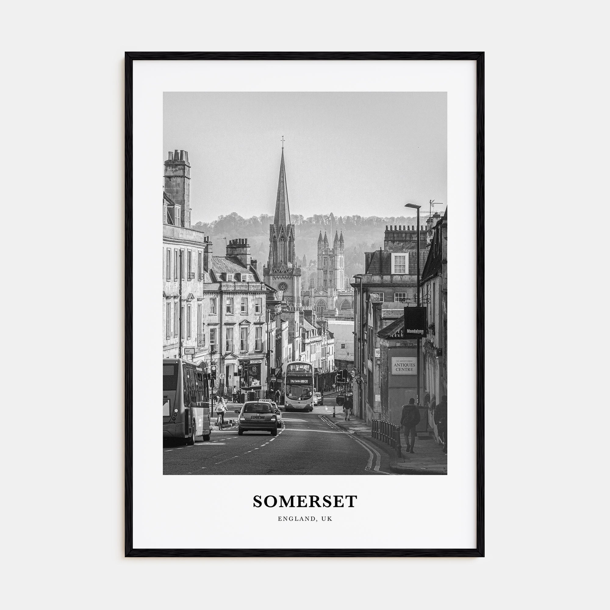 Somerset Portrait B&W Poster