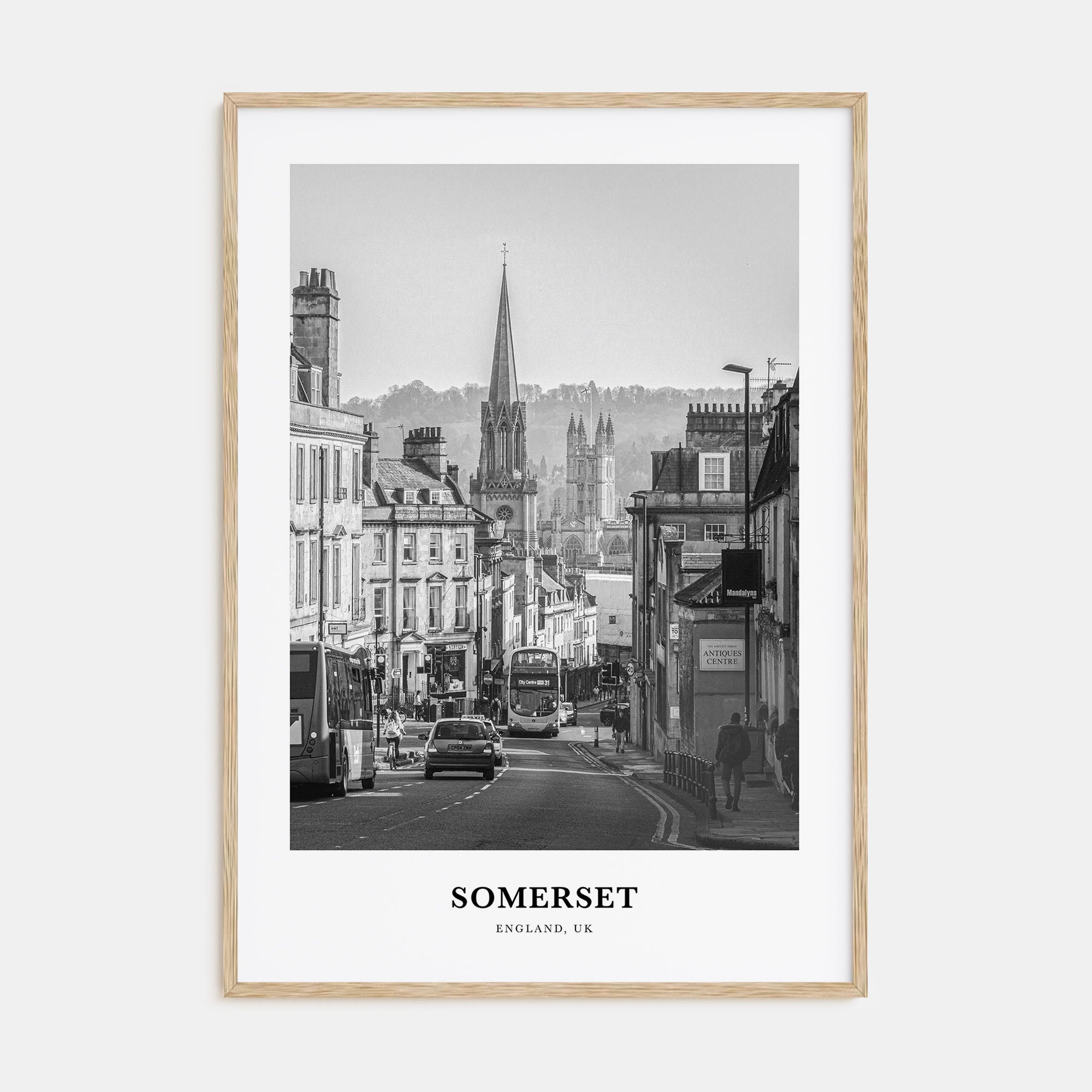 Somerset Portrait B&W Poster