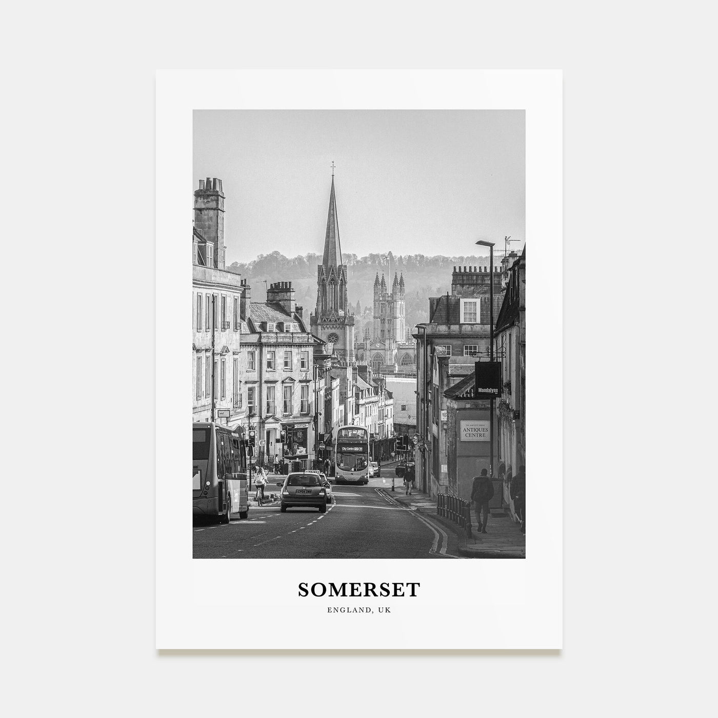 Somerset Portrait B&W Poster