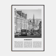 Somerset Travel B&W Poster