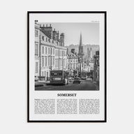 Somerset Travel B&W Poster