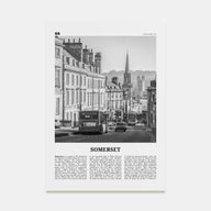 Somerset Travel B&W Poster