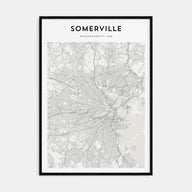 Somerville Map Portrait Poster