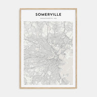 Somerville Map Portrait Poster