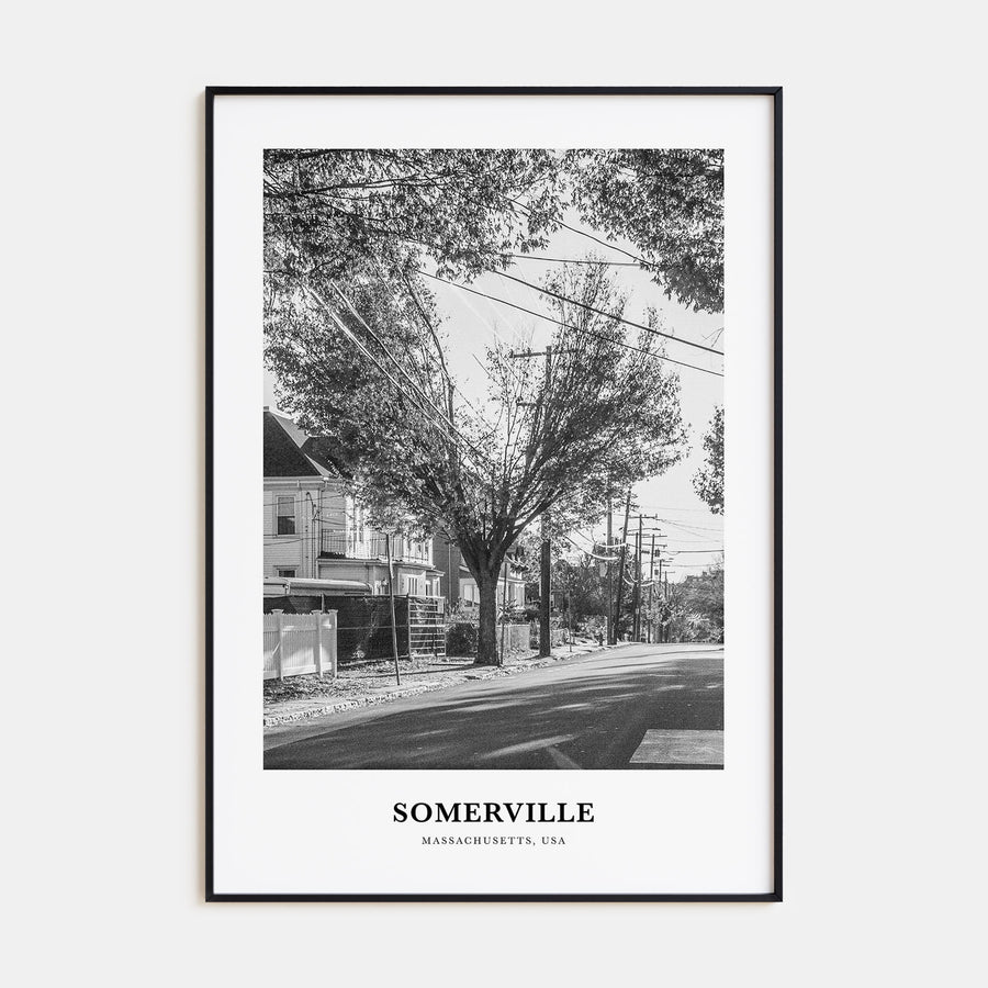 Somerville Portrait B&W Poster