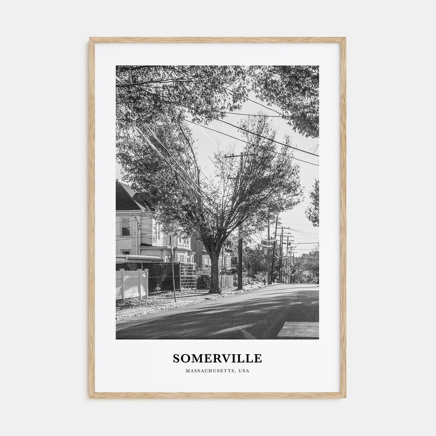 Somerville Portrait B&W Poster