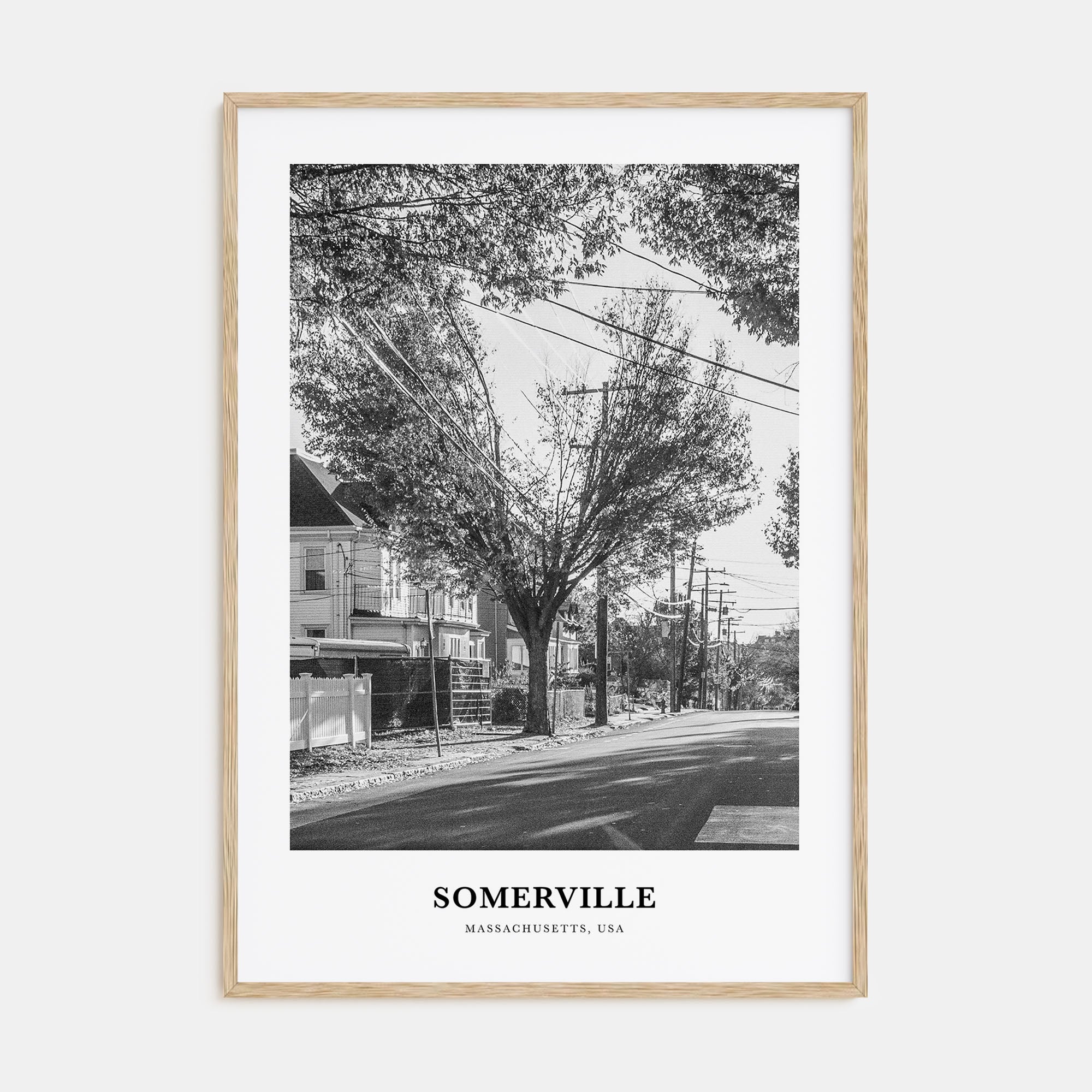 Somerville Portrait B&W Poster
