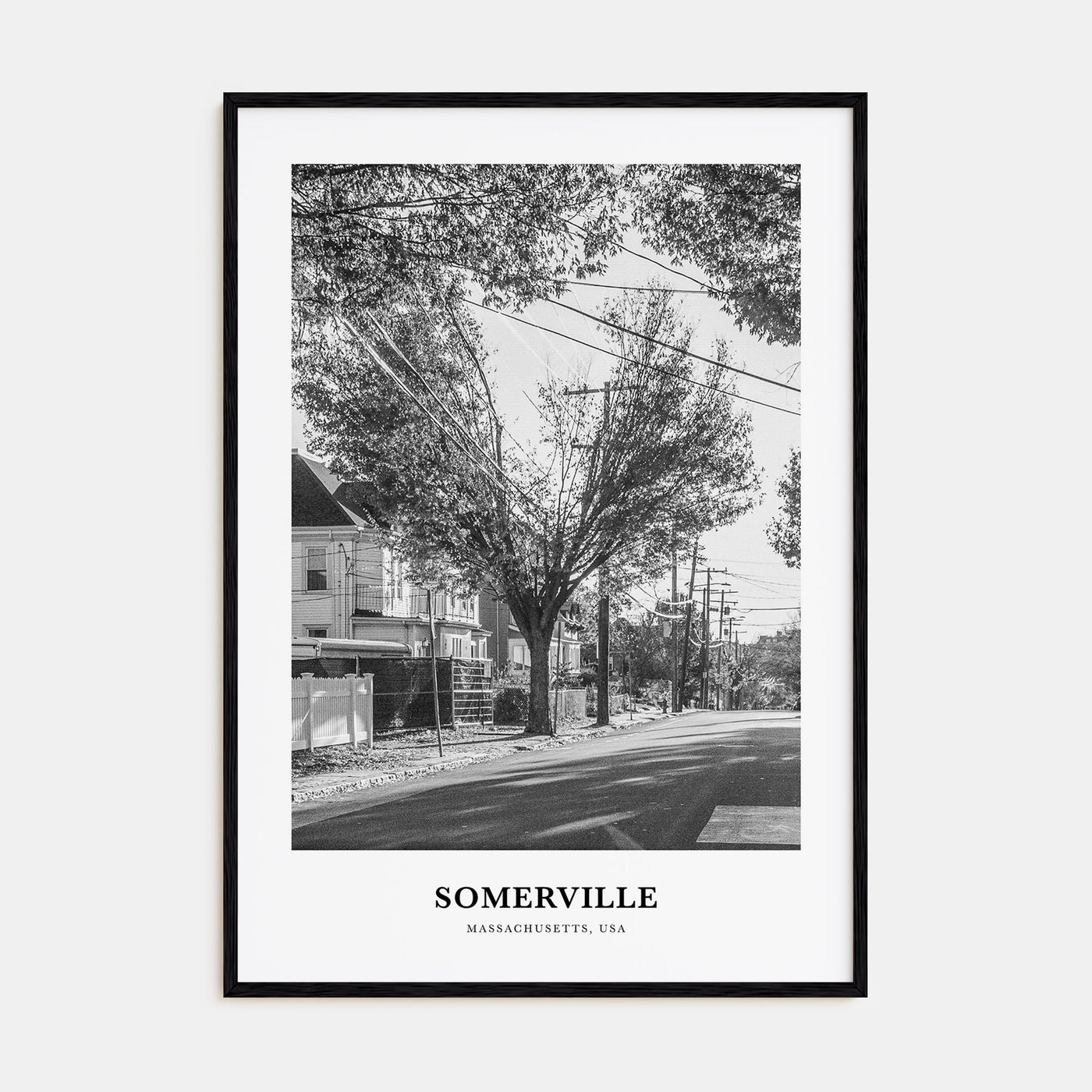 Somerville Portrait B&W Poster