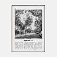 Somerville Travel B&W Poster