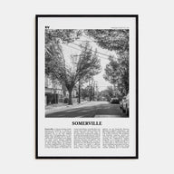 Somerville Travel B&W Poster