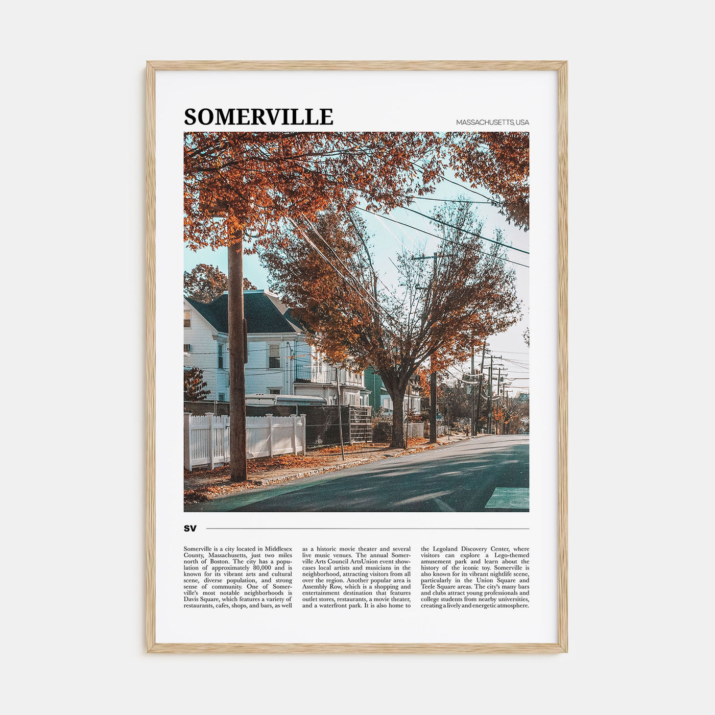 Somerville Travel Color Poster