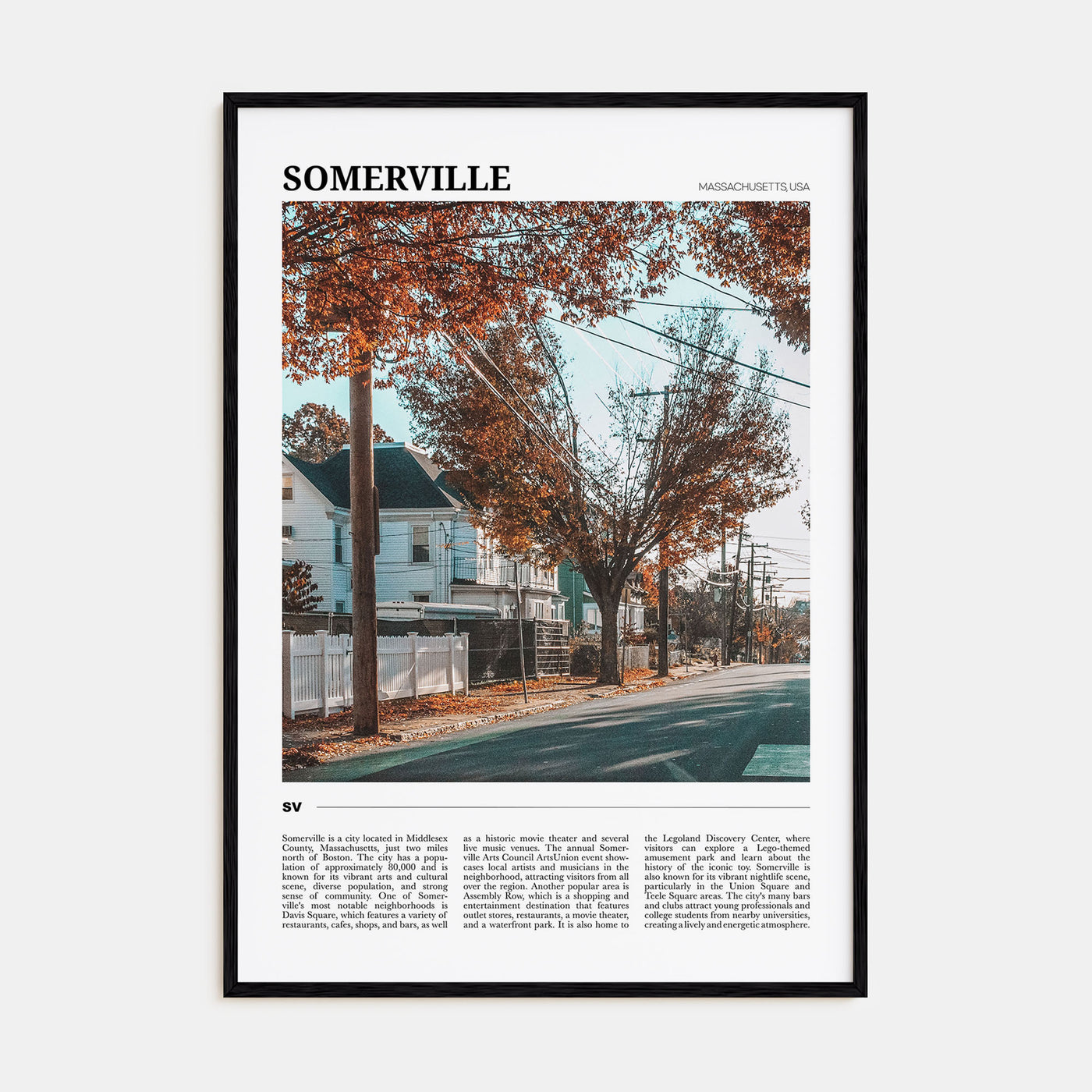 Somerville Travel Color Poster