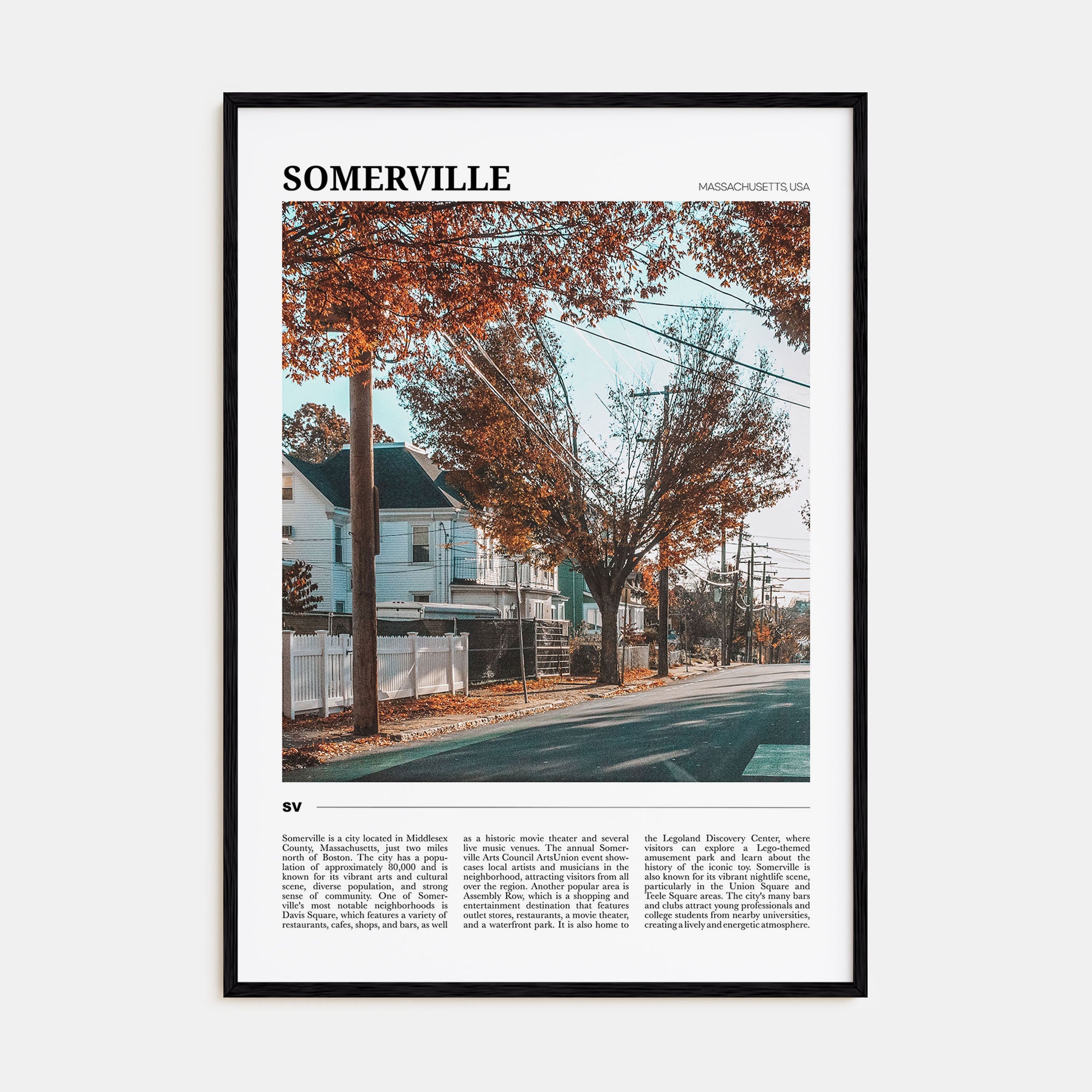 Somerville Travel Color Poster